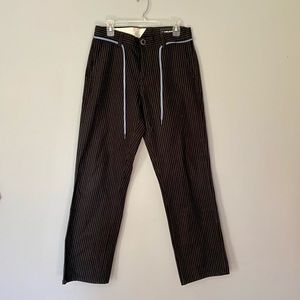 Volcom navy and grey stripped chinos size 30